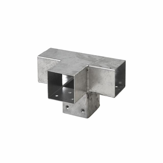 Cubic Doppel-Verlängerungsbeschlag - für Holzpfosten 7x7 cm