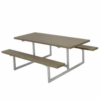 Basic bord/benkesett - 177 cm - gråbrun