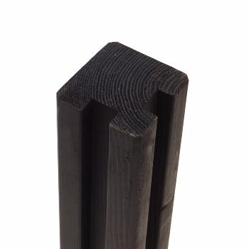 Tvärkapad Profilstolpe Hörn med 2 spår - 9×9×268 cm