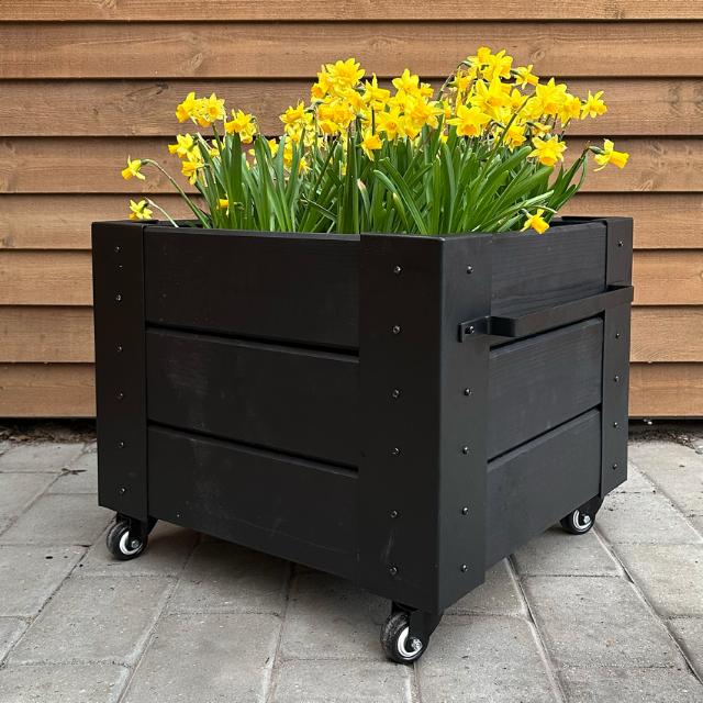 Cubic Blumenkasten mit Rädern - 46×50×45 cm