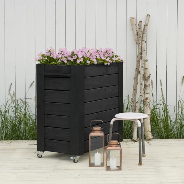 Cubic blomlåda med hjul - 87×50×95 cm