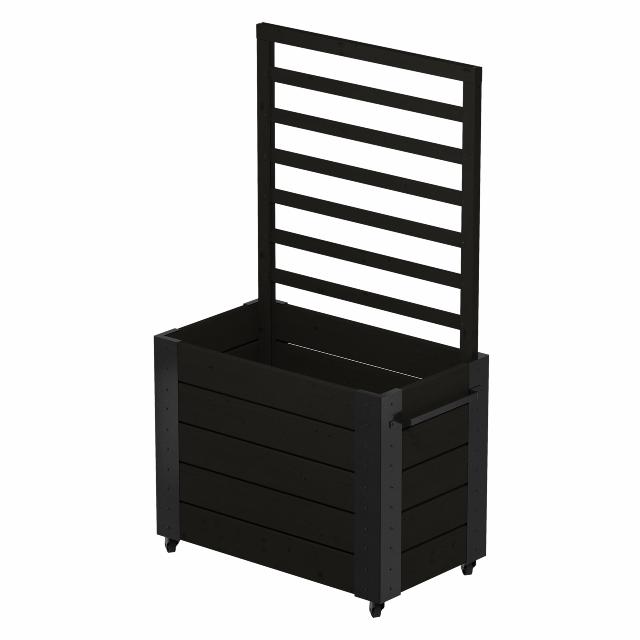 Cubic Blumenkasten mit Spalier und Räder - 87×50×155 cm