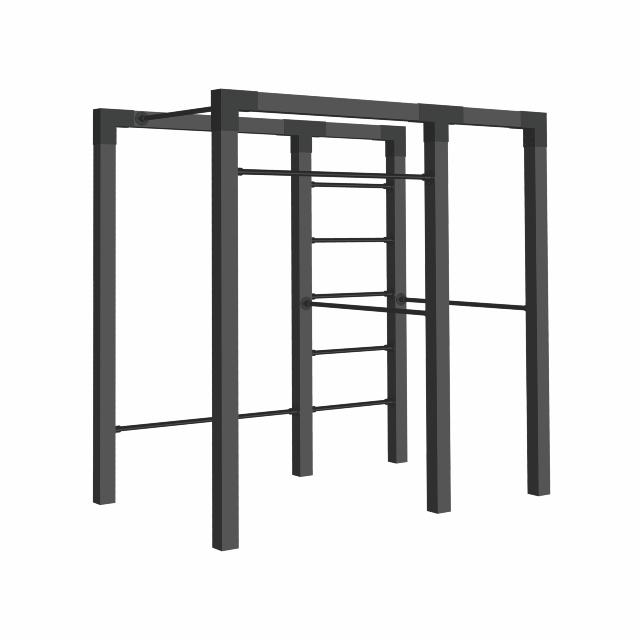 Outdoor fitness - modell 2 - svart m/svarta beslag