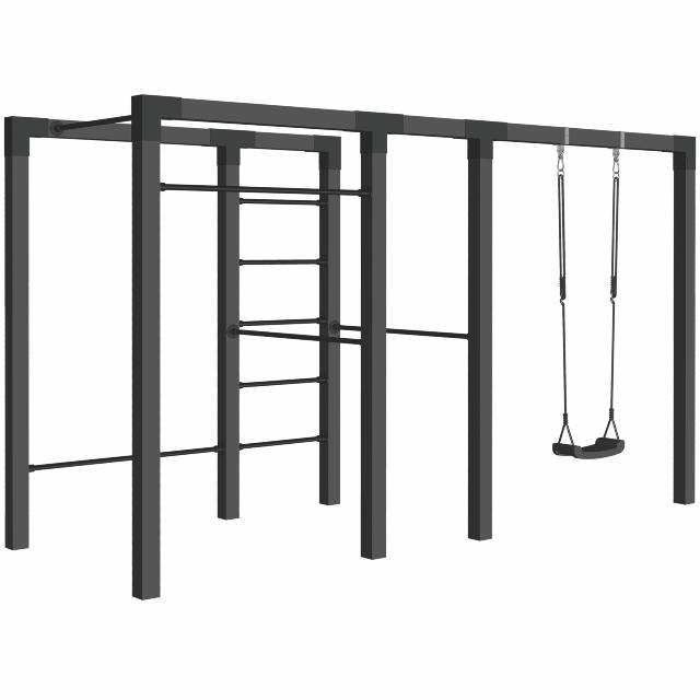Outdoor fitness - modell 3 - svart m/svarta beslag