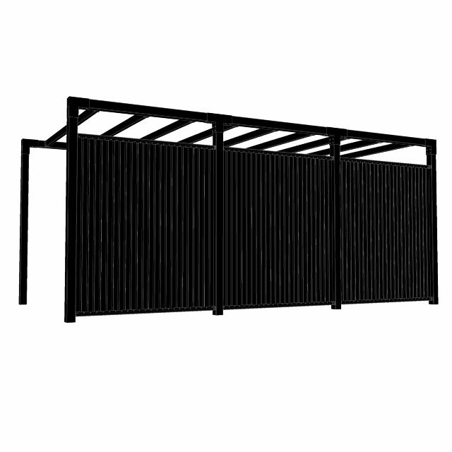 Arcade pergola m/Noor hegn - model 6 