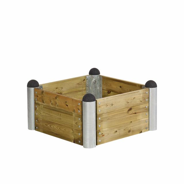 Pipe odlingslåda – 80×80 cm – tryckimpregnerad