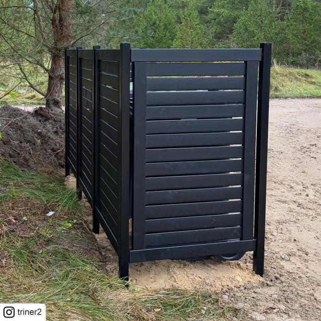 Lund renovationsskjul - 245×85×124 cm