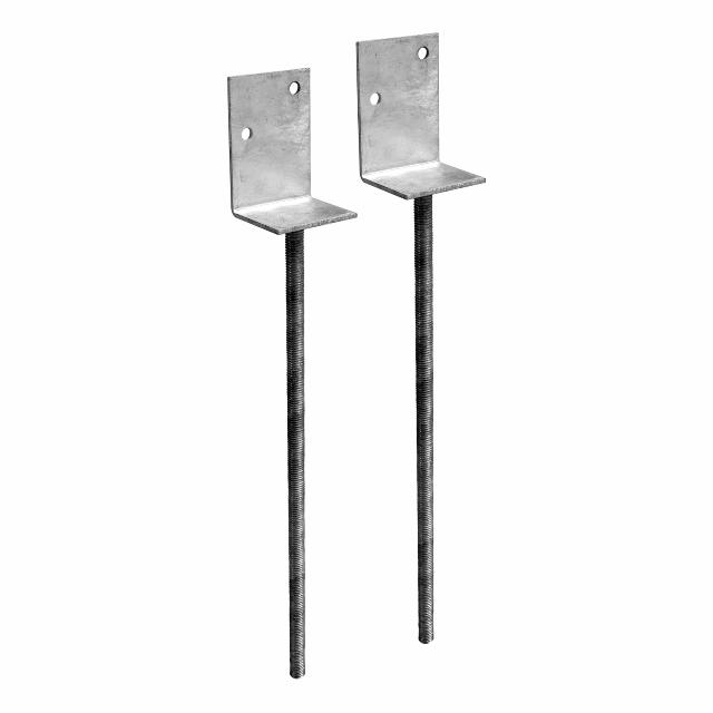 Fod til trappevanger - 2 stk