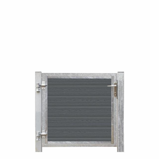 Artura kompositt enkeltport 115×95 cm venstrehengt m/stolper til nedgravning