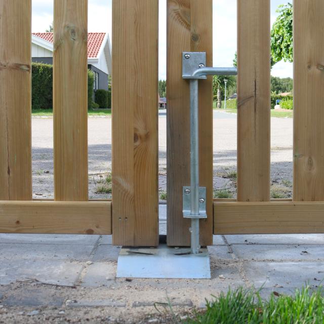 Anslagsplade til dobbeltlåger