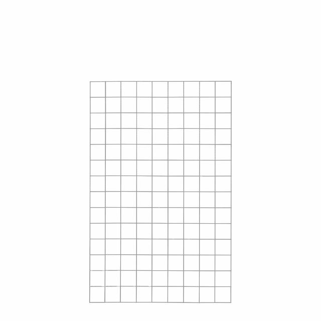 Stålespalier - 90×140 cm - m/kant