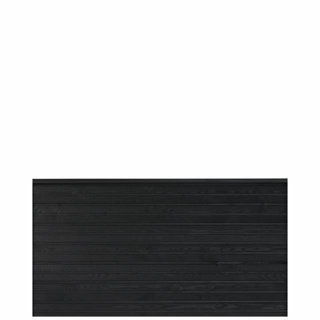 PLUS Plank Profilzaun - schwarz - 174×91 cm