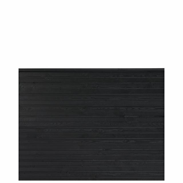 PLUS Plank Profilzaun - schwarz - 174×129 cm