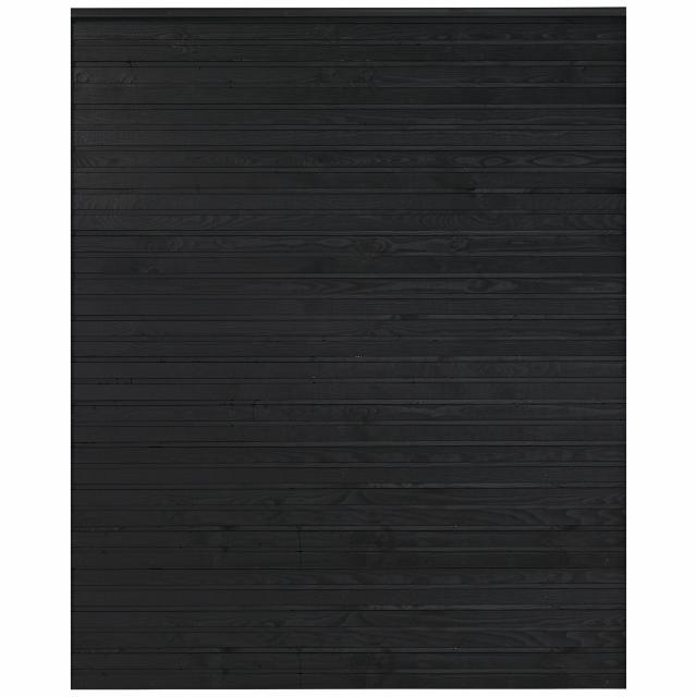 PLUS Plank Profilzaun - schwarz - 174×203 cm - PEFC