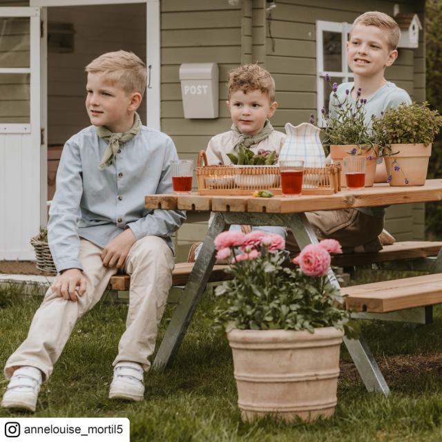 Alpha Junior bord/bænkesæt - 177 cm - ThermoWood®