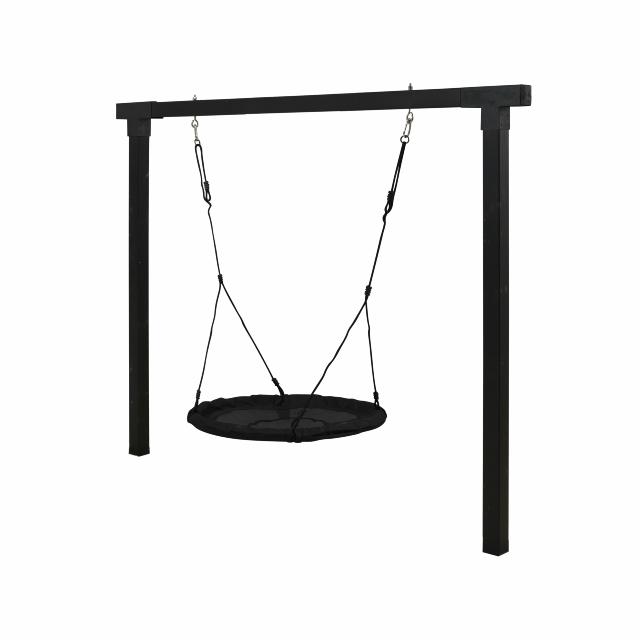 Cubic gyngestativ m/redegynge - sort m/sorte beslag