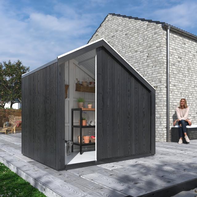 Cozy legehus - 184×208 cm m/bænk  ubehandlet