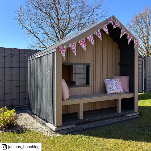 Cozy lekehus - 184×208 cm m/benk - ubehandlet