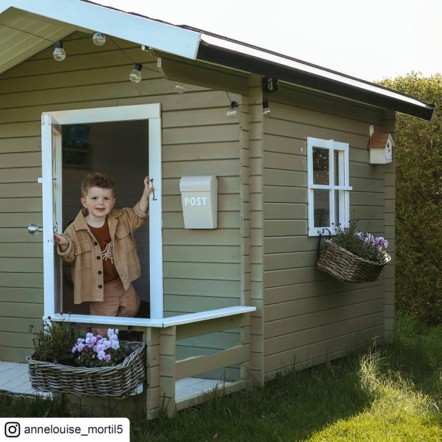 Legehus 182×161 cm + 72 cm terrasse - ubehandlet - inkl. tagpap