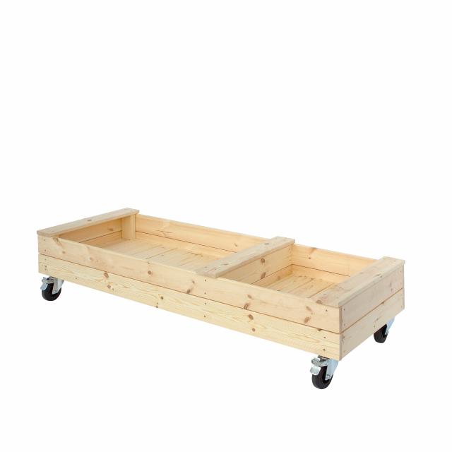 Fun sandkasse m/hjul og bænk - 180 cm