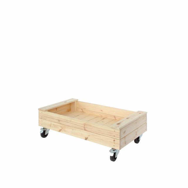 Fun Sandkassen m/Rädern und Sitzbank - 120 cm