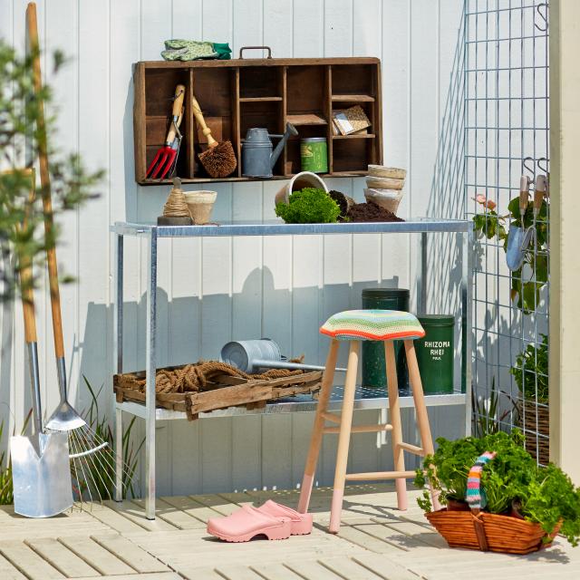 Plantebord i stål - 110 cm