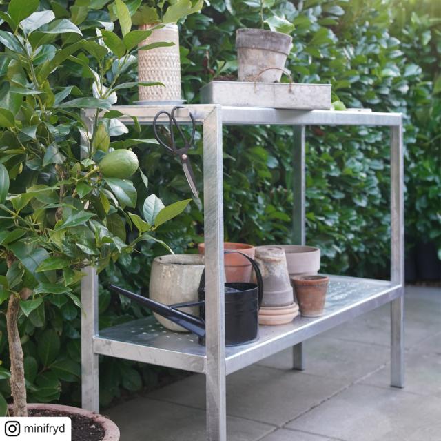Plantebord i stål - 110 cm
