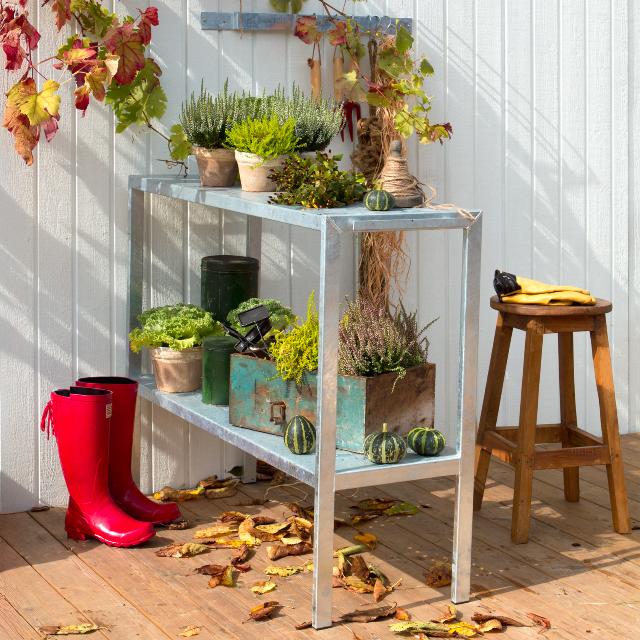 Plantebord i stål - 110 cm