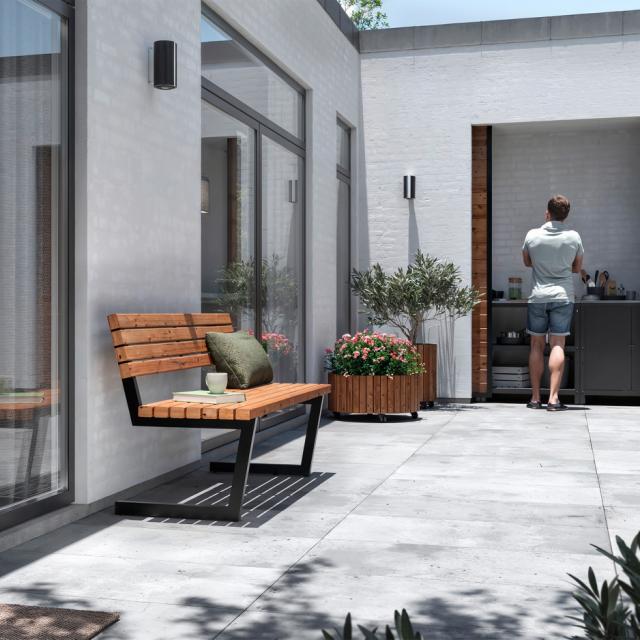 Relax Sitzbank m/Hängetisch - 150 cm - ThermoWood®