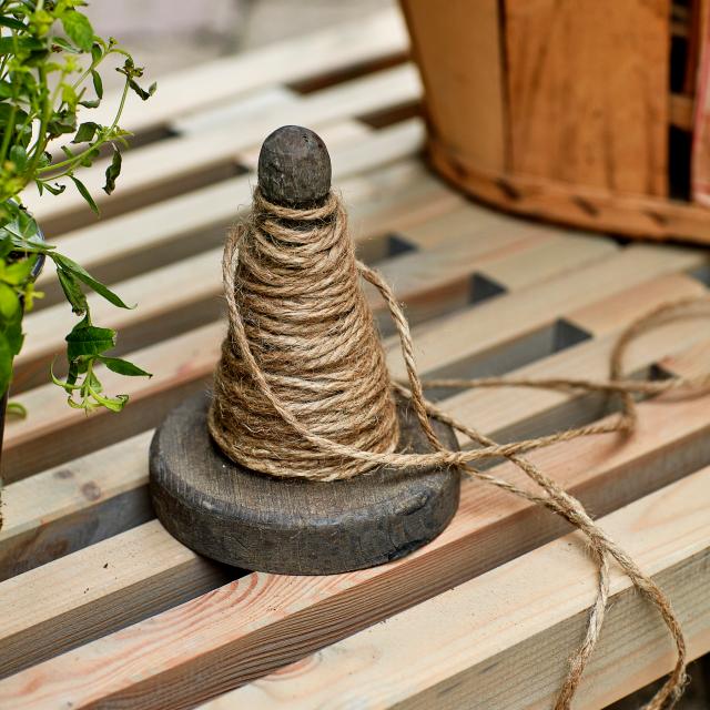 Tralle grill/anretterbord m/hjul - 138 cm - drivtømmerfarve