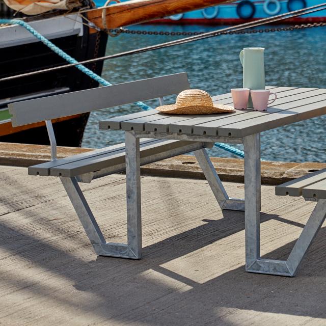 Wega Kombimöbel mit 2 Rückenlehnen - 177 cm - Graubraun