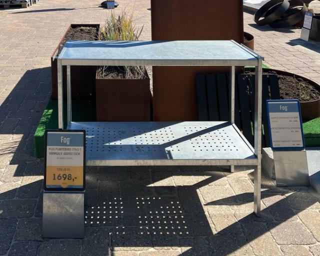 Plantebord – stål