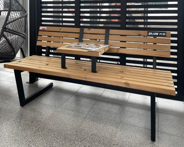 Relax bænk m/hængebord – ThermoWood®