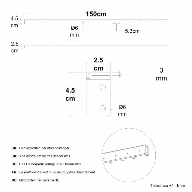 Saga hegn - 150×180 cm - ThermoWood®