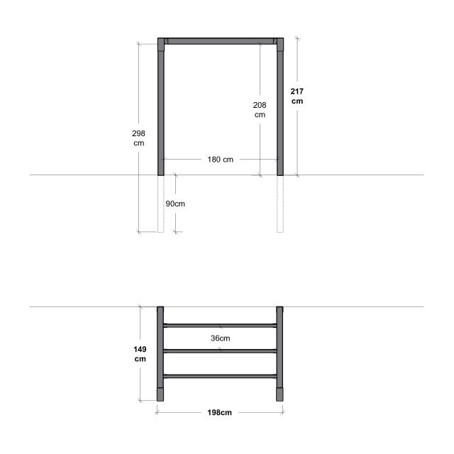 Arcade pergola - model 1