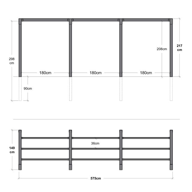 Arcade pergola - model 2