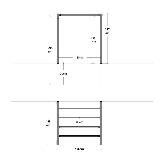 Arcade pergola - model 3