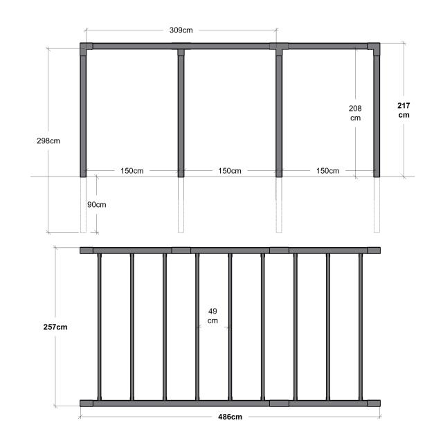 Arcade pergola - model 5 