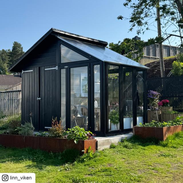 Redskapsbod/växthus – 6,6 m² – obehandlad