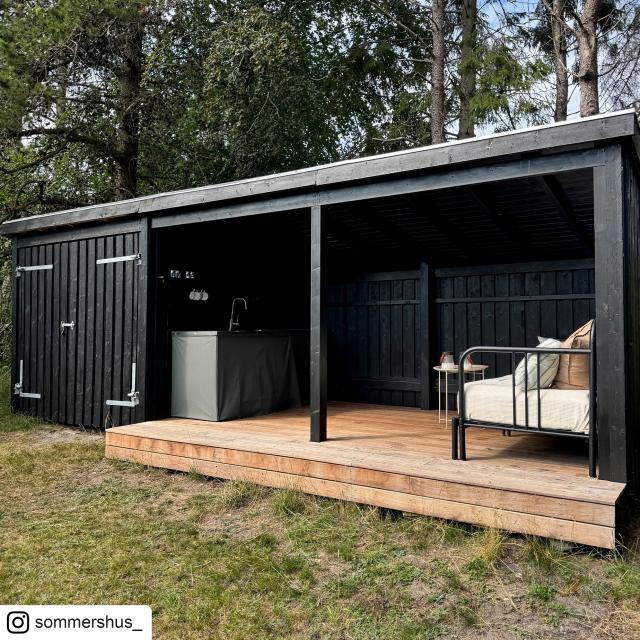 Nordic Multi trädgårdshus 14 m² - 3 moduler med dubbeldörr - 168590-1 DETAIL89810