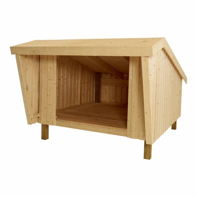 Shelter - unbehandeltes Holz