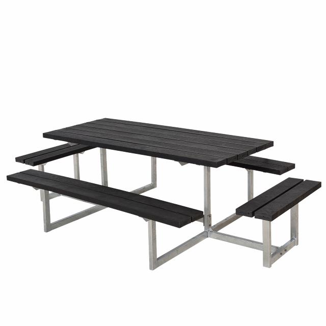 Basic Kombimöbel m/2 Anbausätzen  - 260 cm - RePlast - Schwarz