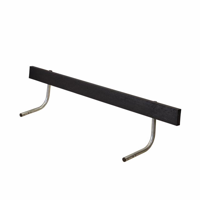 Ryggstöd för Classic Bord/Bänkset - 177 cm - RePlast - Svart