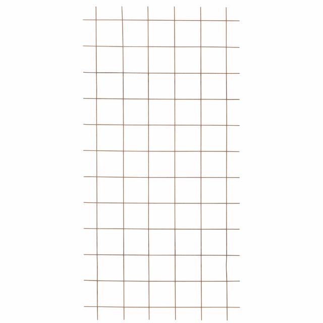 Stahlspalier rostig - Ø5 - 90×180 cm