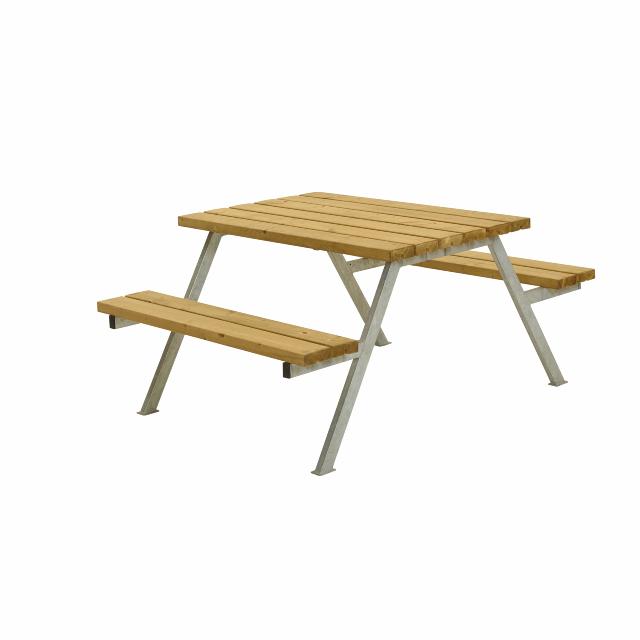 Alpha Bord/Bænkesæt - 118 cm - Lærk