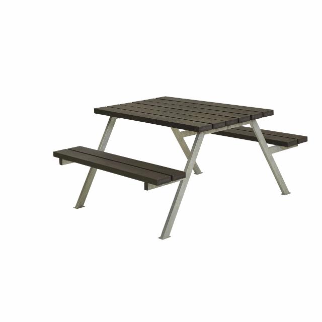 Alpha Bord/Bænkesæt - 118 cm - ReTex - Sort