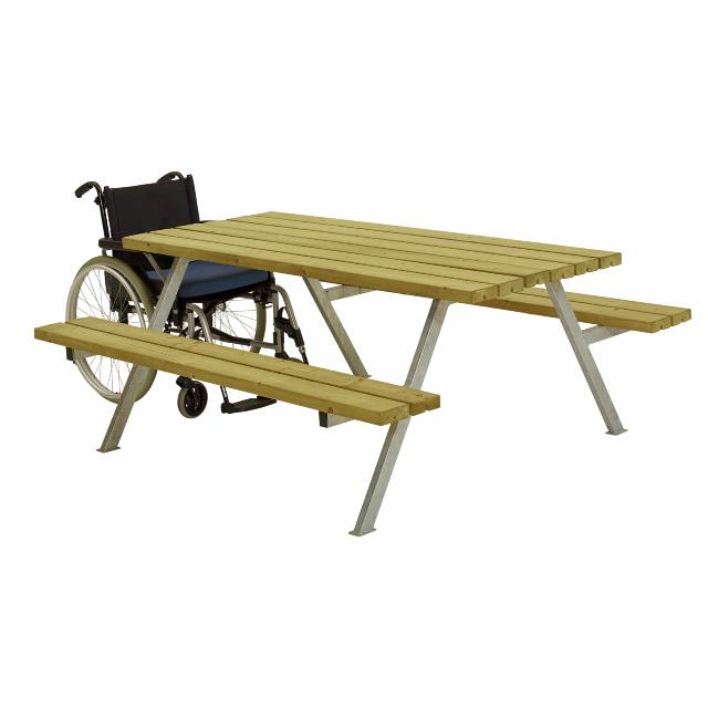 Alpha bord/bænkesæt - 177 cm - Trykimprægneret