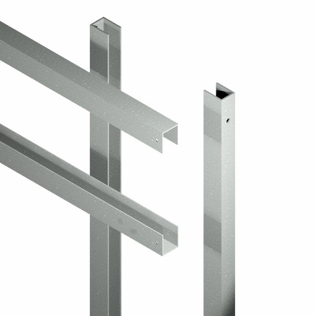 Artura WPC Zaun m/glas 180×135 cm
