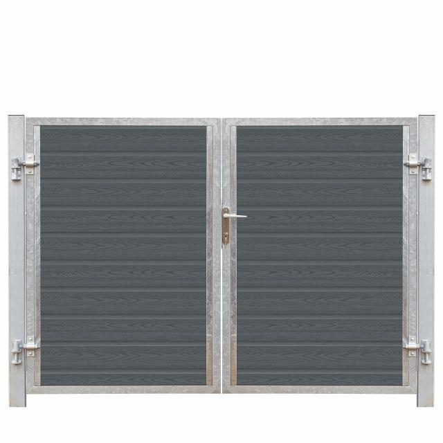 Artura Dobbeltlåge HI 197×135 cm + 16 cm stålstolper