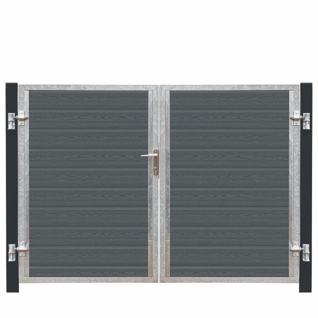 Artura Dobbeltlåge VI 197×135 cm + 16 cm gråsort stolper